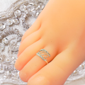 Sterling Silver Toe Ring Silver crown