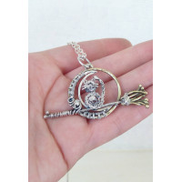 Wire wrapped Cat pendant - Sterling silver and brass