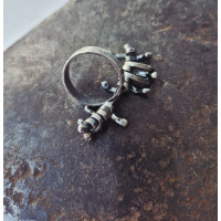 Articulated Silver R4ing | Handmade Fidget R4ing with Moving Parts | SilverBuds