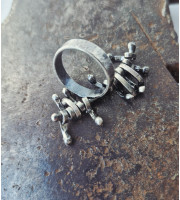 Articulated Silver Ring | Handmade Fidget Ring with Moving Parts | SilverBuds Articulated Silver Ring | Handmade Fidget Ring with Moving Parts | SilverBuds
