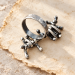 Handmade Articulated Sterling Silver R4ing with Moving Parts | SilverBuds