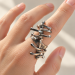 Handmade Articulated Sterling Silver R4ing with Moving Parts | SilverBuds