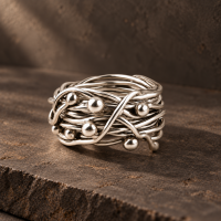 Nest Ring – US size 9.5 only  Boho Wire Wrap Ring