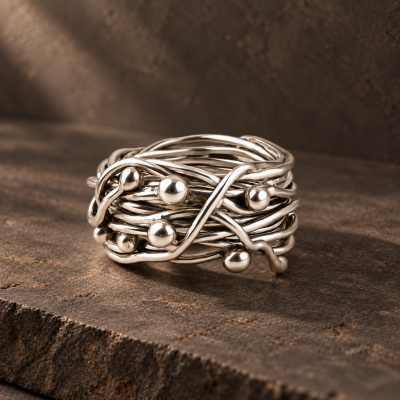 Nest Ring – US size 9.5 only Boho Wire Wrap Ring Nest Ring – US size 9.5 only Boho Wire Wrap Ring