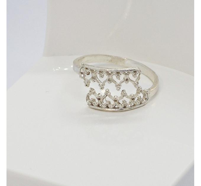 Sterling Silver Crown Toe Ring