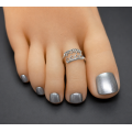 Sterling Silver Crown Toe Ring