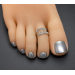 Sterling Silver Crown Toe Ring